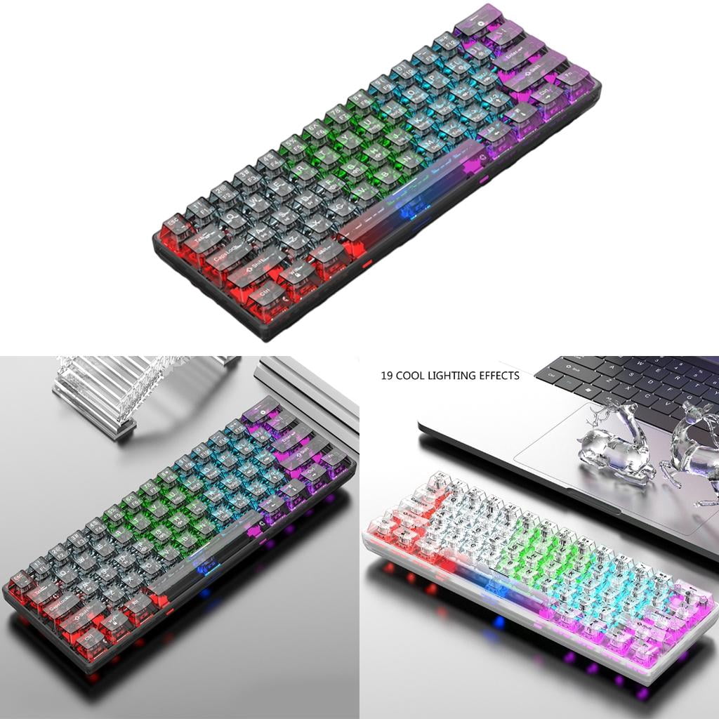61 Keys Mechanical Keyboard USB RGB Backlit Gaming Mechanical Keyboard For Desktop Household Computer Accessories