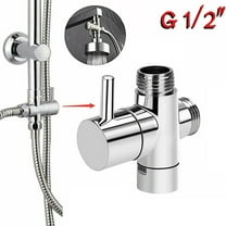 1pc Diverter Valve G1/2 In 3Ways Brass Chromium 0.6-1.5mpa Water Separator Shower Tee T-Adapter Shower Head Faucet Cartridges