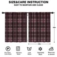 thumbnail image 2 of Blackout Kids Curtains,Maroon and Pink Checkered Pattern Children's Insulated Curtains Set Of 2,Bedroom Essentials,Toddler Room Decor 42"x54", 2 of 5