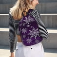 thumbnail image 2 of Wukai Snowflake Gradient Purple Paper Reusable Cosmetic bag,Travel Toiletry Organizer Capacity,Waterproof Puzzle Bags, 2 of 7