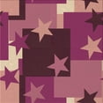 thumbnail image 1 of Ahgly Company Machine Washable Indoor Square Transitional Rose Red Area Rugs, 4' Square, 1 of 7