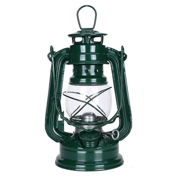Adarl Vintage Kerosene Oil Lantern, Rustic Old Fashioned Light Up Lantern, Handmade Kerosene Lamp Decorative Housewarming Gifts Outdoor Camping Emergency Hanging Light/Lamp