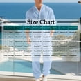 thumbnail image 7 of Yievot Men's Beach Outfit 2 Piece Linen Long Sleeve Henley Shirts and Jogger Pants Vacation Sets for Men, 7 of 7