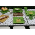 thumbnail image 4 of 16 Piece Square Beaded Stoneware Set by Lorren Home Trends, Green, 4 of 5