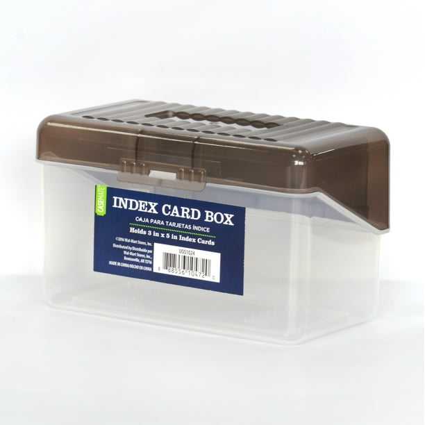 D3 Casemate Plastic Index Card Box