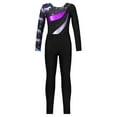thumbnail image 3 of YEAHDOR Girls Long Sleeve Gym Suit Activewear Shiny Rhinestone Leotard with Leggings Sports Skating Outfit Pegasus 8, 3 of 7