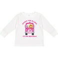 thumbnail image 3 of Inktastic Fire Truck Girl 3rd Birthday Girls Long Sleeve Toddler T-Shirt, 3 of 5