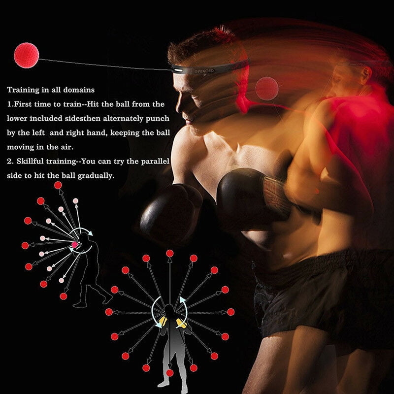 Kampf Ball Reflex Boxing Kopfband für Speed Training Punch Sport Punch Übung 01 