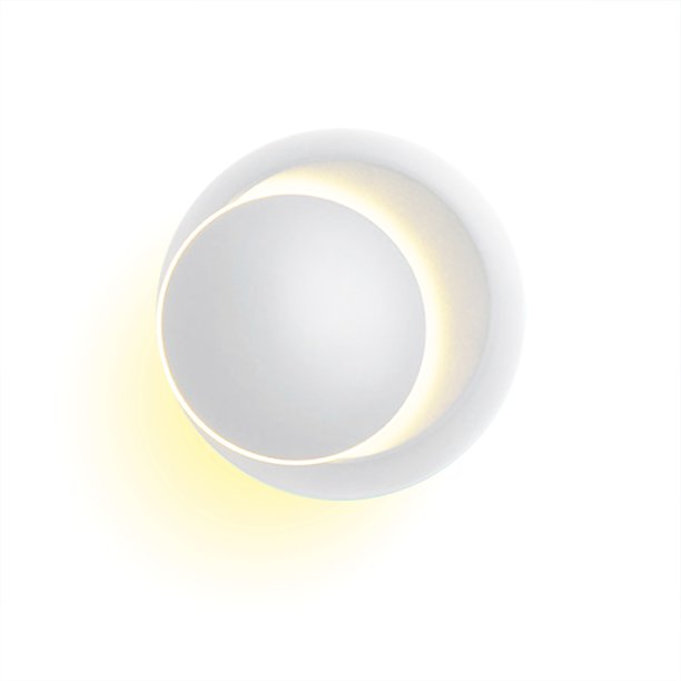 Lámpara de pared LED Lámpara de pared redonda giratoria de 360 grados Luz de noche Lámpara de noche moderna creativa para sala de estar Dormitorio Pasillo Pasillo Pasillo