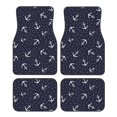 thumbnail image 1 of Fotbe Anchors Juego de 4 Tapetes para Auto con Estampado – Alfombrillas de Goma Reforzada, Diseño Antideslizante, Protección para Todo el Año – Vehículos, Autos, Camionetas y SUVs, 1 of 7