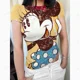thumbnail image 5 of Camiseta básica de manga corta para mujer Camiseta con estampado de flores de Mickey Mouse de Disney Camiseta de moda coreana para mujer Top ajustado con cuello redondo, 5 of 5