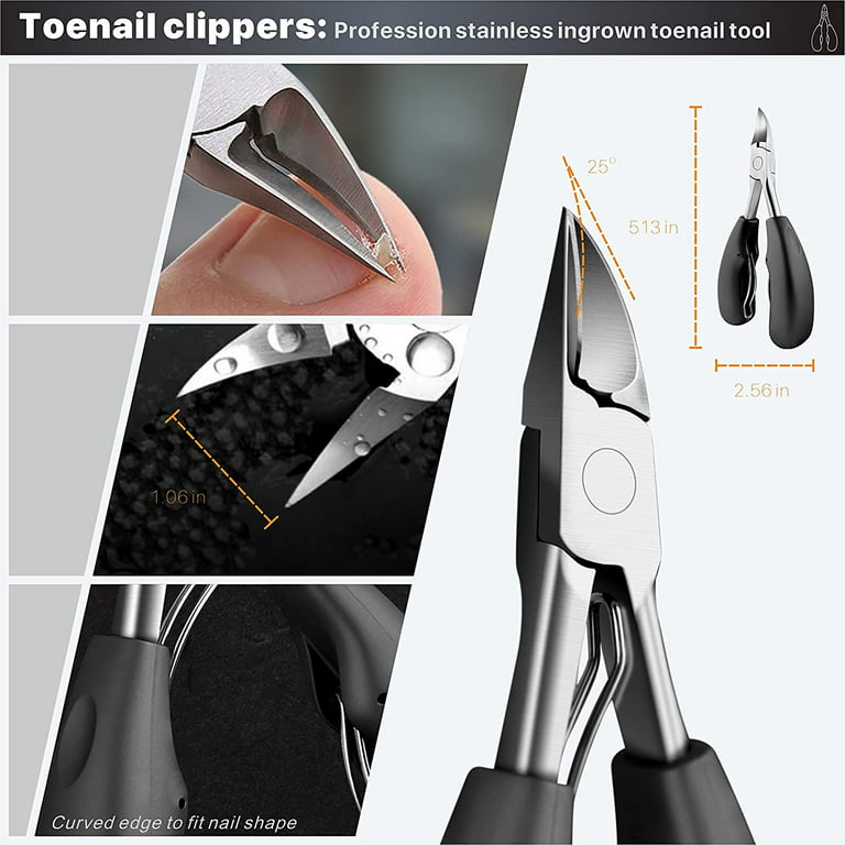 Ingrown Toenail Clippers Kit For Seniors Thick Toenails - Heavy