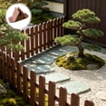 thumbnail image 4 of Yard Fence Small Fence Mini Garden Border Decorative Plastic Fencing Patio Landscape Edging Simple Assembly Portable Lawn Protection, Coffee, JKODE, 4 of 7