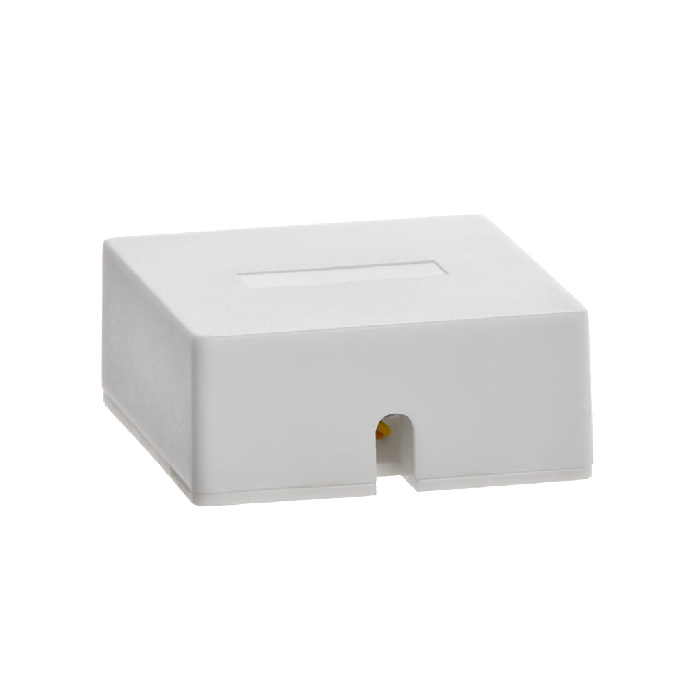 Cmple - 1 Port Phone Jack Wall Plate RJ11 Telephone Cord Surface Mount Box Female Landline Phone Keystone Jack for 2 Line House Phone, Answering Machine, Fax