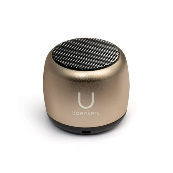 Microaltavoz Fashionit U | Elegante Bluetooth 5.0 inalámbrico portátil con micrófono incorporado y obturador remoto | ¡Pequeño altavoz perfecto para el hogar, fiestas y viajes! Dispositivo pequeño, so
