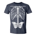 thumbnail image 3 of Womens Tops Skeleton Rib Cage Funny T Shirt Sarcastic Humor Joke Top T Shirts for Women Navy M, 3 of 3