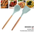 thumbnail image 5 of Juego de utensilios de cocina de 2 piezas, utensilios de cocina de madera fáciles de limpiar, utensilios de cocina para utensilios de cocina antiadherentes, 5 of 5