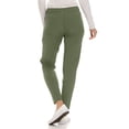thumbnail image 2 of Saint Scrubs Women's Straight Leg Pants – 7 Pockets, Moisture-Wicking, Anti-Wrinkle, Tapered Fit Uniform Bottoms, Olive 2X, 2 of 4
