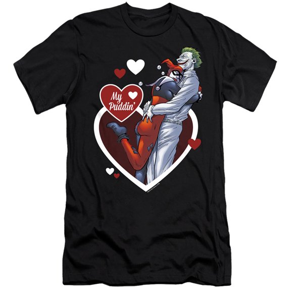 Batman My Puddin S/S Adult 30/1 T-Shirt Black