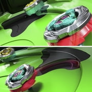 Beyblade X Sneak Attack Battle Set with Beystadium, 2 Tops, 2 Launchers, Yellow and Green, Ages 8 and up