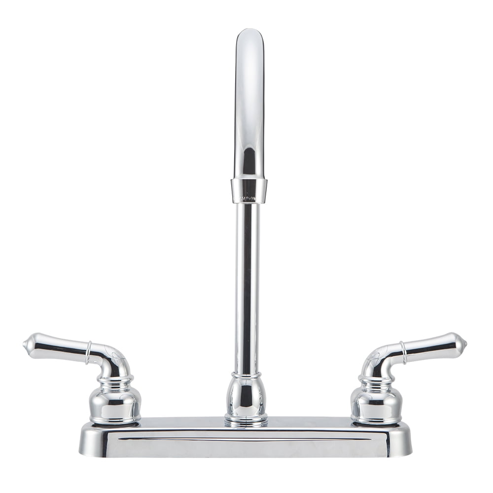 Dura Faucet J-Spout RV Kitchen Faucet - Chrome Polished