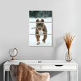 thumbnail image 2 of Elephant Stock Pit Bull On Snow Wall Art - Vertical Multi Panel Canvas - Living Room Wall Decor - Animal Multi Panel - Gray And Brown Decor - 14" x 23", 2 of 4