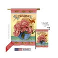 thumbnail image 1 of Breeze Decor 04084 Floral Springtime 2-Sided Vertical Impression House Flag - 28 x 40 in., 1 of 1