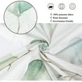 thumbnail image 3 of Eucalyptus Leaf Waffle Shower Curtains, Weighted Bottom Sage Green Spring Watercolor Botanical Plants Textured Fabric Bathroom Curtain Bathtub Home Decor Waterproof Washable with Metal Hooks, 3 of 6