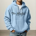 thumbnail image 1 of MHFRRA Sudadera con Capucha, Suave y Cómoda, Ideal para Uso Casual Al Aire Libre y Ropa Deportiva de Estilo Moderno Azul claro, 1 of 3