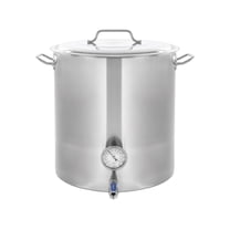 CONCORD Stainless Steel Home Brew Kettle Stock Pot (Weldless Fittings) (120 QT/ 30 Gal)