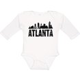 thumbnail image 3 of Inktastic Atlanta Skyline Grunge Boys or Girls Long Sleeve Baby Bodysuit, 3 of 5