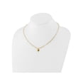 thumbnail image 3 of 14K Yellow Gold Heart Charm Paperclip Link Necklace with Chain, 3 of 5