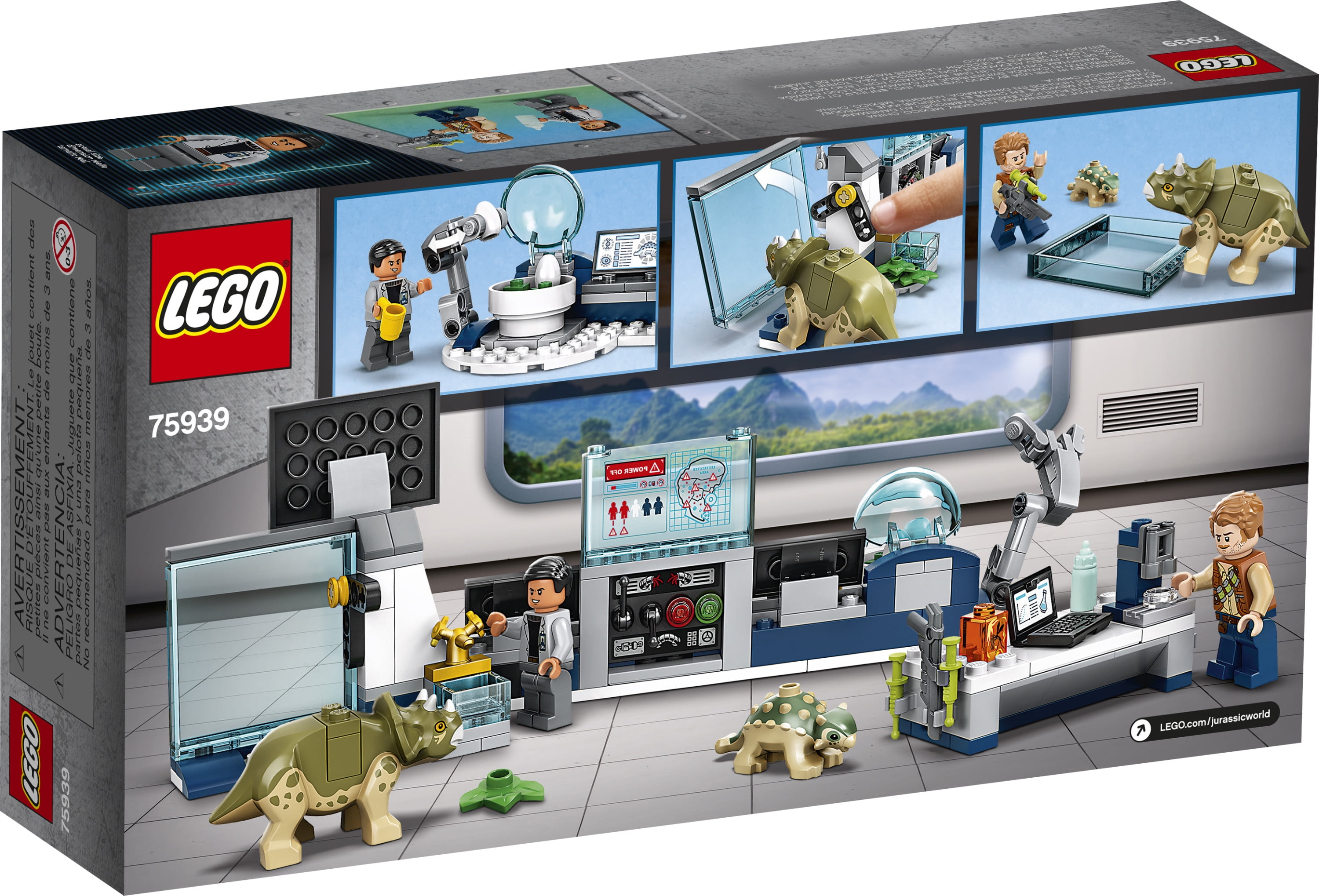 LEGO Jurassic World Dr. Wu's Lab: Baby Dinosaurs Breakout 75939 Dinosaur Toy for Play (164 Pieces) -