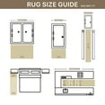 thumbnail image 7 of KUETH 2'x7' Area Rugs for Living Room, Non Slip Machine Washable Vintage Indoor Rug, Ultra Thin Chenille Print Rug for Bedroom Dining Room Home Office, 7 of 7