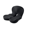 thumbnail image 3 of Cojín de asiento de espuma viscoelástica perfecl cojín de respaldo para silla transpirable Gris oscuro, 3 of 8