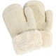 thumbnail image 4 of (Off White Size:S) Children's Knitted Mittens Ladies Gloves Fas, 4 of 5