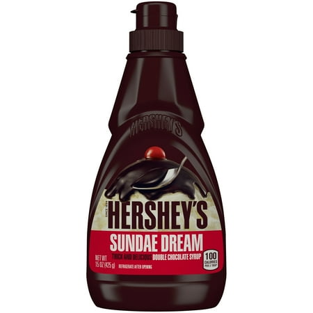 - (3 Pack) Hershey's, Sundae Dream Double Chocolate Syrup, 15 oz
