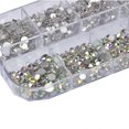 thumbnail image 2 of Nail Art Rhinestones Kit 1440 pcs Nail Gems 6 Sizes (1.5-4.5 mm), 2 of 5