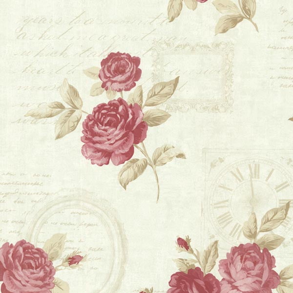 Brewster Venetia Mint Vintage Rose Toss Wallpaper Brewster Venetia Mint Vintage Rose Toss Wallpaper