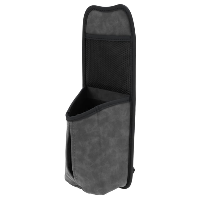 Estuche para Gafas de Sol de Coche Unique Bargains Soporte Universal para Gafas de Sol para Coche Piel de Oveja Gris 36x14.5cm 1 Pcs