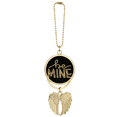 thumbnail image 1 of be mine  quote handwrite Car Keychain Angel Wing Pendant, 1 of 4