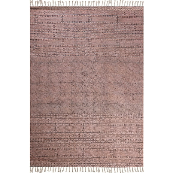 Casavani Traditional Kilim Living Room Rug, Brown 2x3 feet