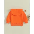 thumbnail image 4 of Toddler Baby Girl Boy Casual Sweatshirt Long Sleeve Solid Color Hoodie Pullover, 4 of 8