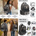 thumbnail image 2 of ZUXONGSY 6 in 1 Back to School Backpack Set for Kids, Camo Deer American Flag Print Insulated Lunch Box Pencil Case Water Bottle Holder Keychain Bookmark, Large Capacity Bookbag for Boys Girls, 2 of 7