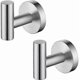thumbnail image 1 of Wall Hook Bathroom Towel Rack Coat Hooks Matte Black Stainless Steel Coat Rack Towel Holder Storage 2 PiecesSilver, 1 of 4