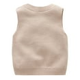 thumbnail image 4 of SILVERCELL 2 Packs Toddler Baby Boys Girls V Neck Sweater Vests Kids Sleeveless Knitted Vest Pullover Tops 0-5T, 4 of 8