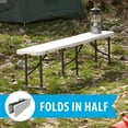 thumbnail image 4 of Lifetime 6-Foot Fold-in-Half Bench, Light Commercial, White (80305), 4 of 10