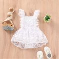 thumbnail image 2 of Baby Onesies Girl Baby Girl Summer Outfits Sleeveless Dress Romper Lace Tutu Onesie One Piece Ruffle Bodysuit, 2 of 8