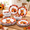 Autumn Fox, variant on Green & White 12-Piece Dinnerware Set, Unbreakable Plates and for Indoor Outdoor Use