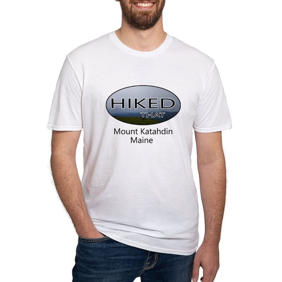 CafePress - Hiking Mount Katahdin T Shirt - Fitted T-Shirt, Vintage Fit Soft Cotton Tee